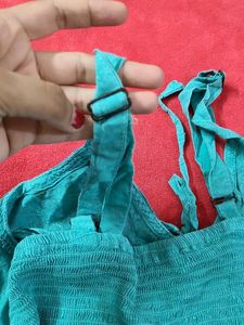 Beautiful Teal Embroidered Dress