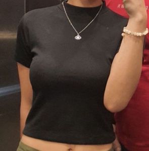 Black Crop top
