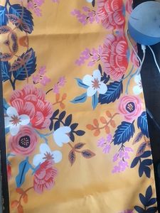 Table Runner Yellow Floral Print