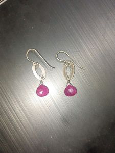 Real Vintage Ruby Earrings USA