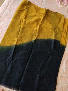Yellow and Black Ombre dupatta