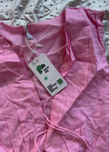 Pink Wrap Crop Top