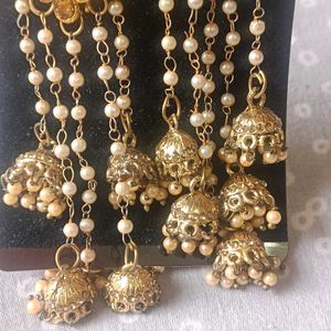 Luxor gold plated Jhumka Earrings