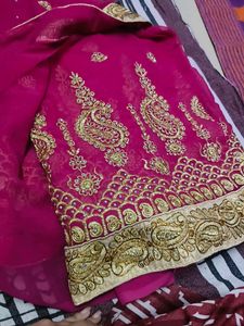 Heavy Work Saree Excellent Condition