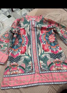 Vibrant Floral Print Kurta set