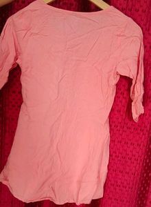 Coral Embroidered Tunic