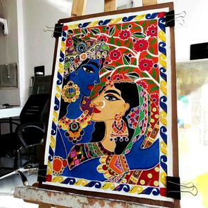 Krishna Radha Painting