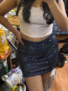 Sparkly Sequin Mini Skirt