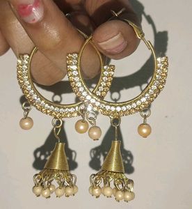Hoop Jhumka Earrings