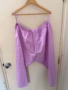 Purple Kurta Set with Salwar(plus size)