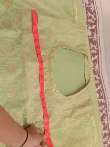 Beautiful Green Brocade rajputi parcha poshak
