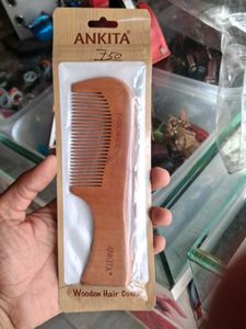 Ankita Handmade Wooden Hair Comb