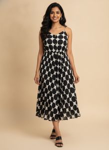 Polka Dot Midi Dress