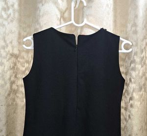 Black Jewel Neckline Dress