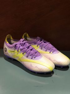 Purple & Yellow Soccer Cleats
