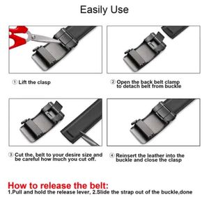Stylish Black Leather Belt Combo