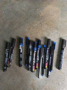 13 Black Blue Mix Permanent Marker