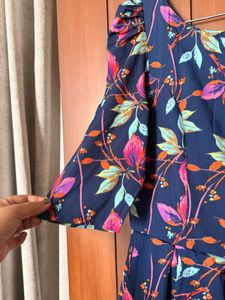 floral pattern frock dress