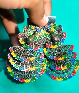Peacock Style Earings