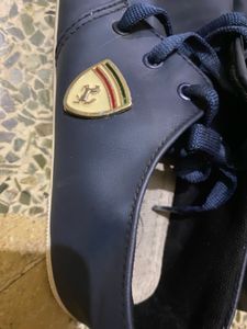 Ferrari Navy Lace-Up Shoes