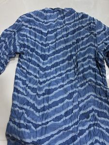 Blue Tie-Dye Kurta