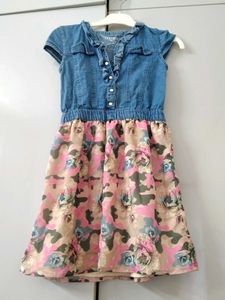 Guess Denim &amp; Floral Camo Dress
