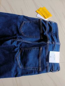 Flared Blue Denim Jeans