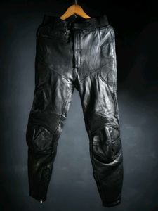 Black Leather Motorcycle Pants
