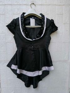 New with tag Korean Chic Black Peplum Top