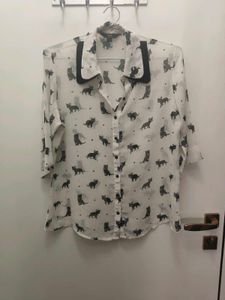 Cat Print Shirt