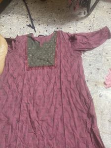Purple Floral Kurti
