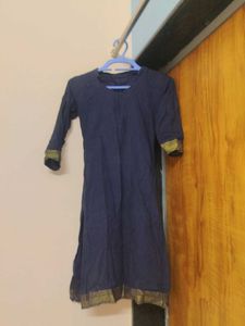 Elegant Navy Blue Kurta