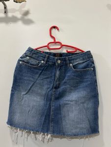 Womens Denim Mini Skirt