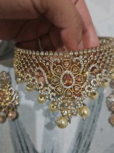 Pearl and Gold Jewelry Set