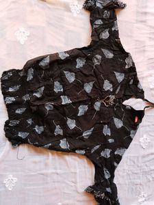 Black colour women top. style for college gir