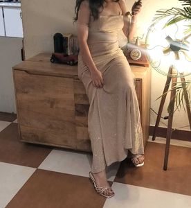 golden shimmer dress,savana