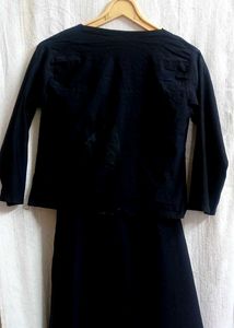 Elegant Black Dress and Jacket Set