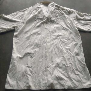 Classic White Long Sleeve Button-Up Shirt