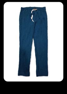 Blue Textured Lounge Pants