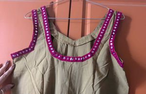Boho Mirror Work Maxi Dress
