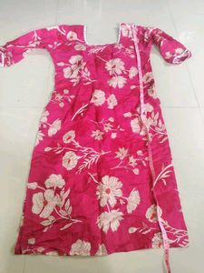 Beautiful Pink Floral Kurta