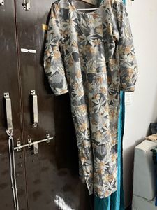 Elegant Floral Kurta Set with Pants