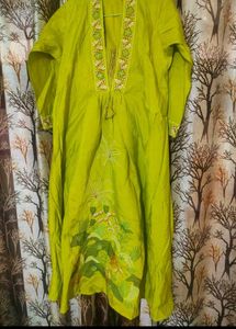 Embroidered Kurta with Tassel Detail