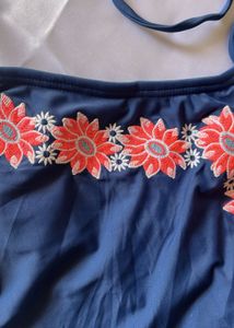 Embroidered Beach Top