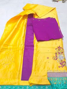 Glace Cotton,With Contrast Bottom Suit