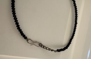 Elegant Black Beaded Necklace