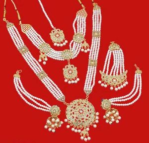 Pearl Necklace and Earring Set