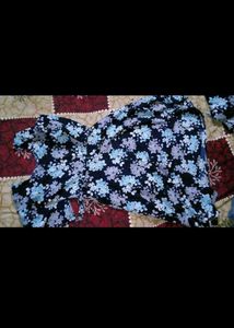 Fixed Price Blue Floral Print Kurta Set