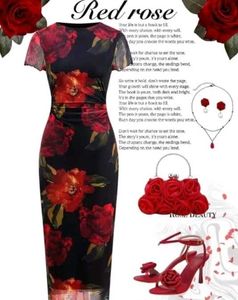 Chic Floral Print Bodycon Dress