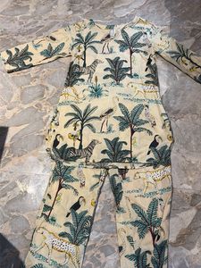 Unique Tropical Print Kurta Set